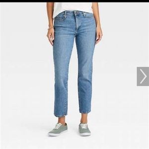 universal thread high rise slim straight Jean size 10 NWT